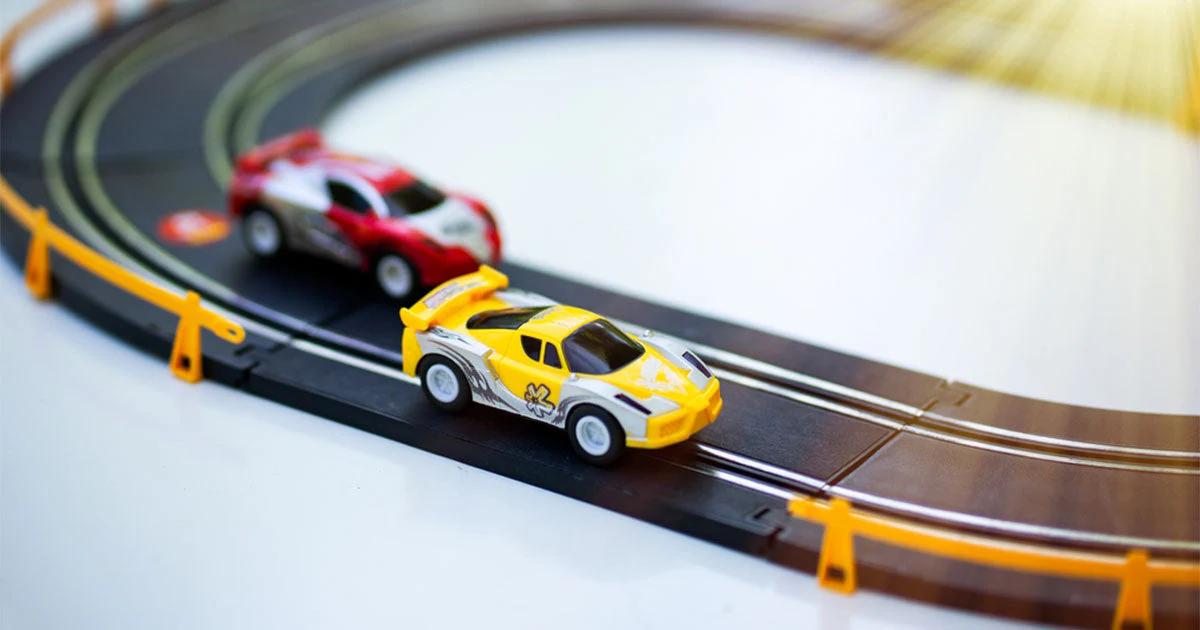 Pedal Operated Slot Car Racing